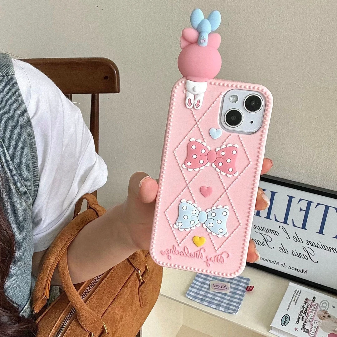 （苹果）卡通可爱趴趴美乐蒂iPhone16苹果15适用13/14pro max手机壳