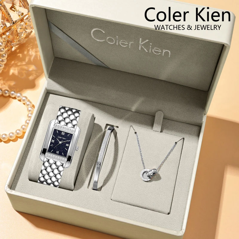 ColerKien【璀璨满天星】送女友送老婆爆款百搭防水方形时尚手表女