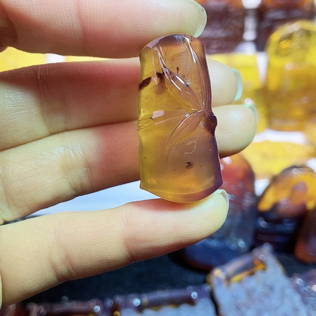 琥珀颈饰未镶嵌节节高34号