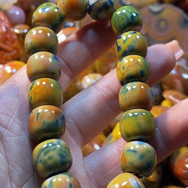 心***成玛瑙/玉髓未镶嵌手链