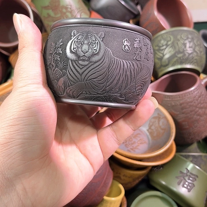 茶杯紫砂全手工紫砂主人杯