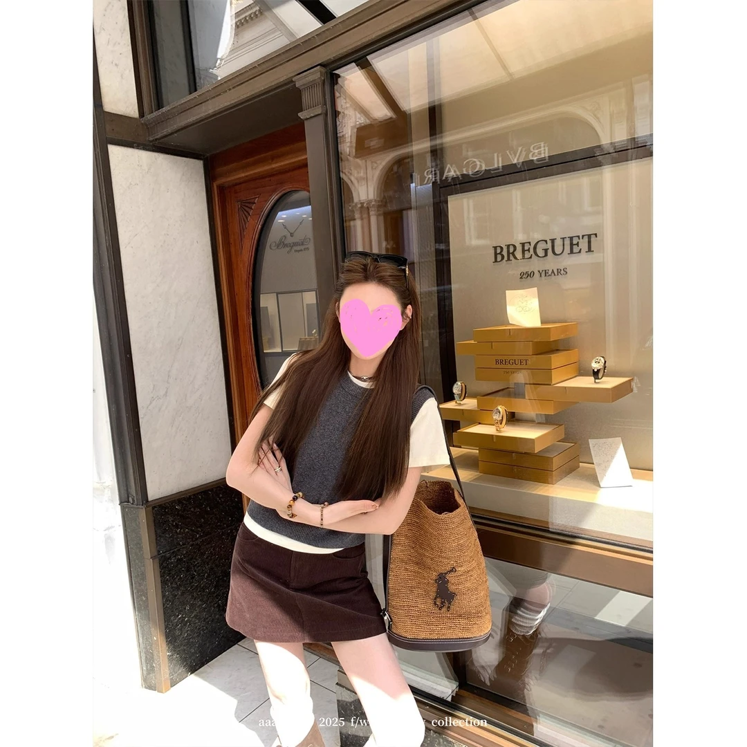 超显腿长 灯芯绒通勤显瘦A字半身裙女2025秋冬新款百搭显瘦短裙子