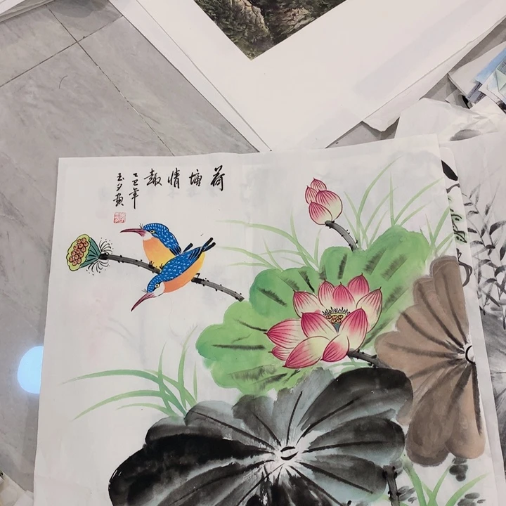 纸本国画艺术艺术作品欣赏