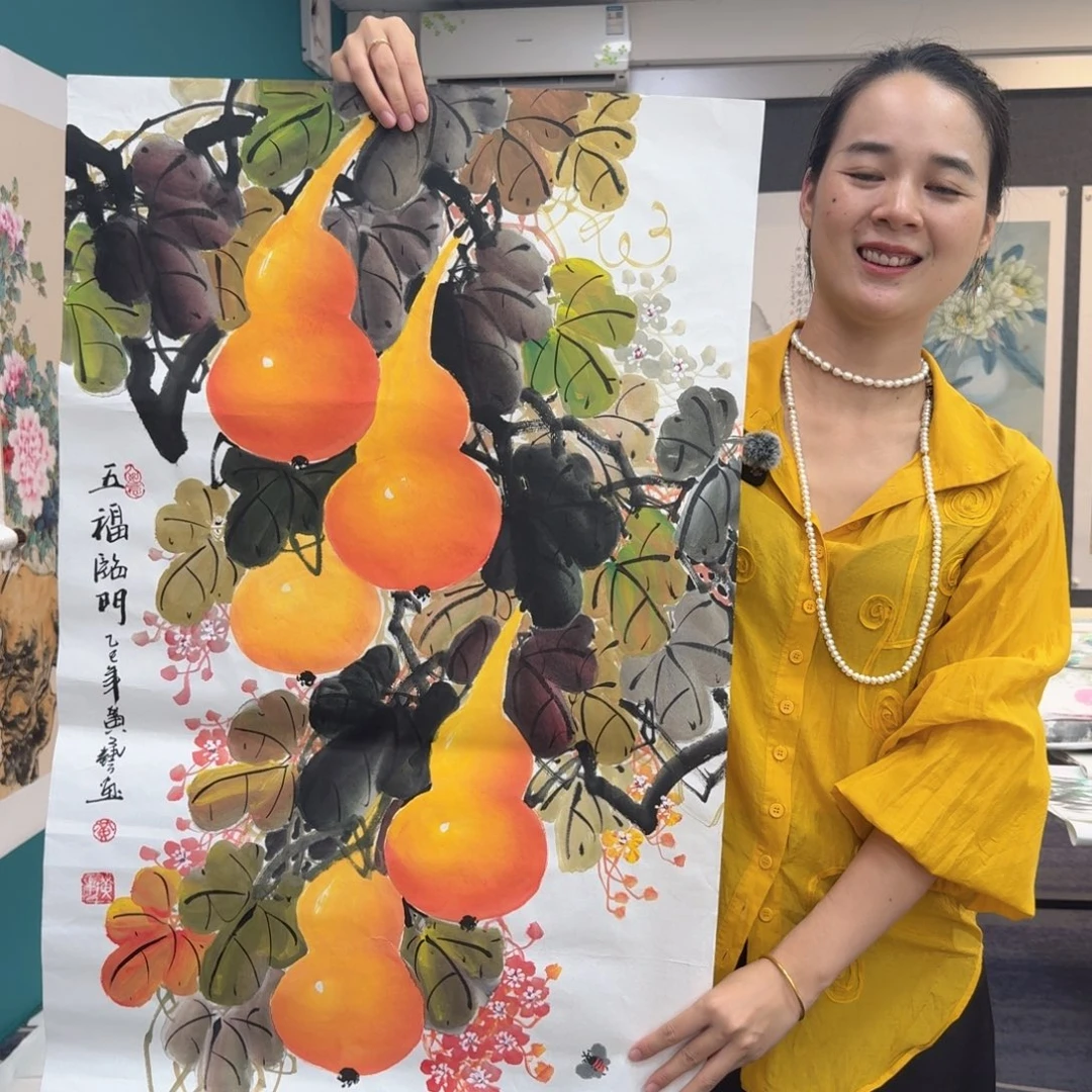国画国画作品山水花鸟