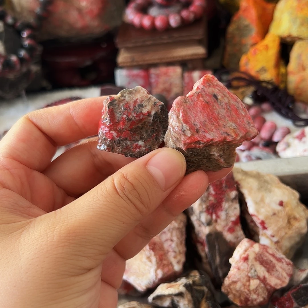 天然辰砂福利朱砂毛料