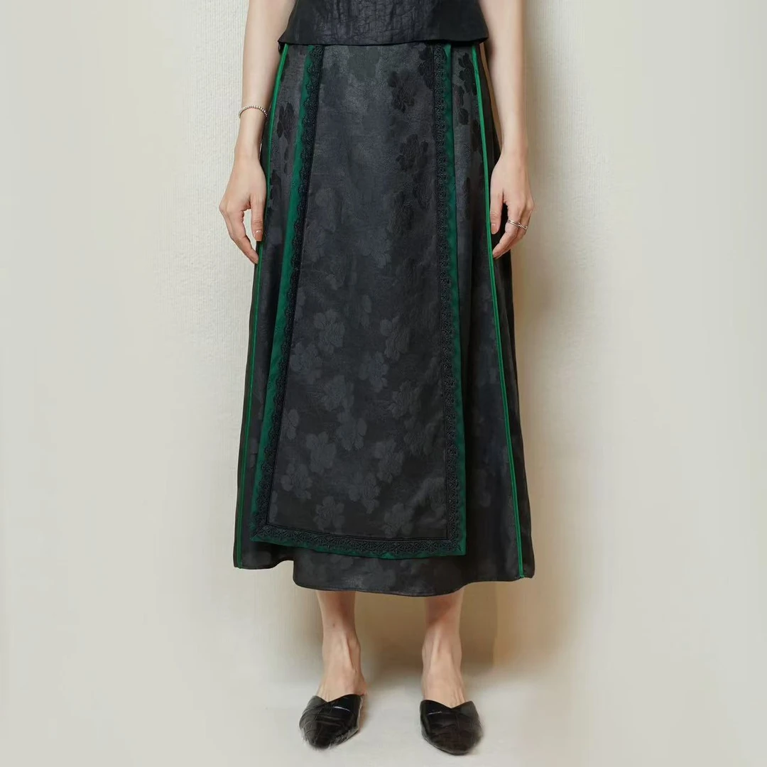 【天莨阁·栖家】‘’半天凉月色，一笛酒人心‘’马面裙