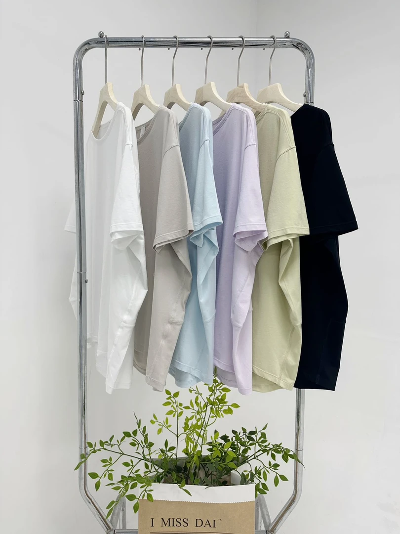 显瘦，亲肤，一字领短T，休闲，宽松