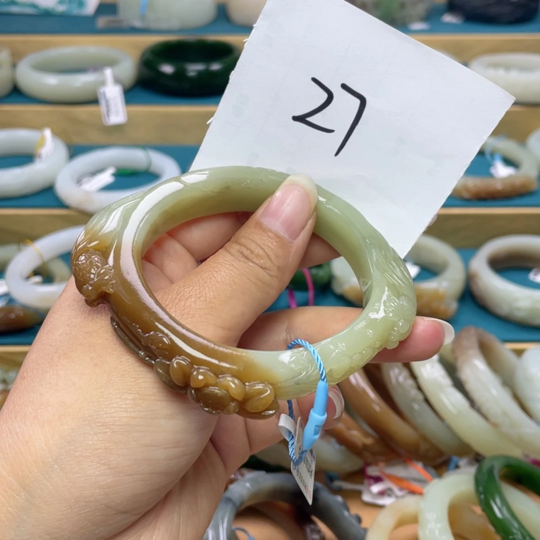 未镶嵌手镯和田玉圈口60