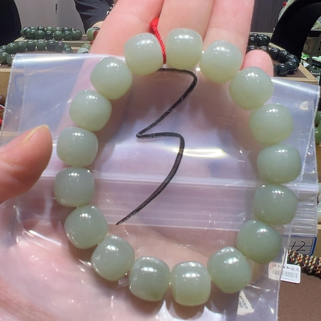 套链未镶嵌和田玉青白玉老型卡13