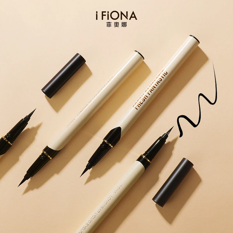 防水速干眼线液笔纤细不易晕染持久自然妆效正品菲奥娜