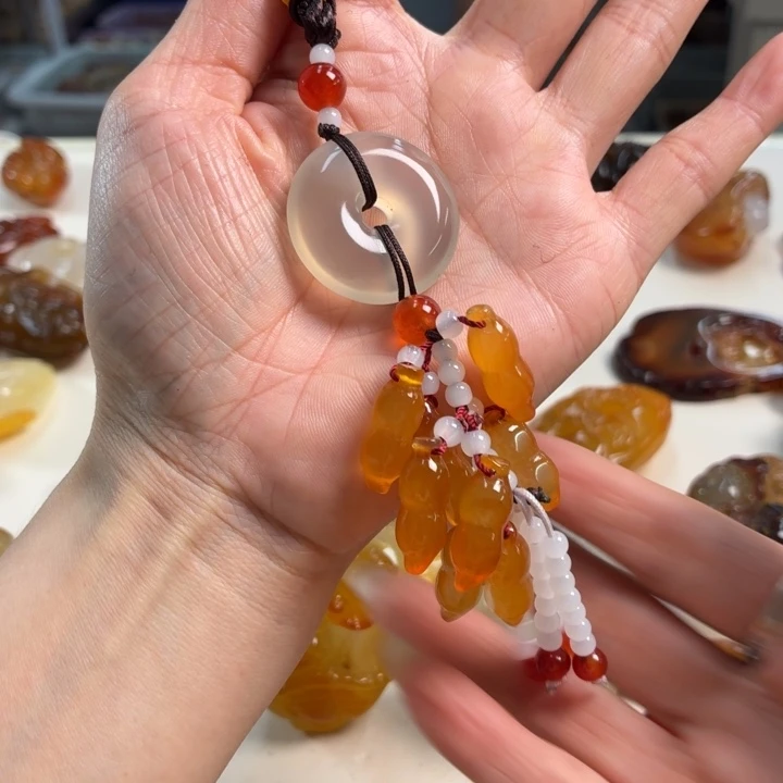 玛瑙/玉髓吊坠(不含链)未镶嵌