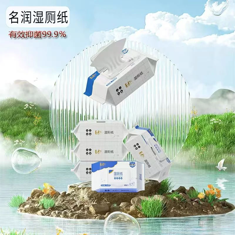 名润湿厕纸一次性洁厕纸私处清洁湿巾家庭装擦屁屁洁厕巾卫生湿巾
