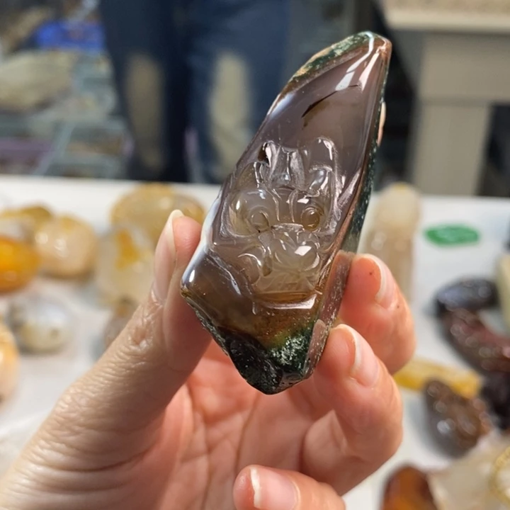 玛瑙/玉髓吊坠(不含链)未镶嵌