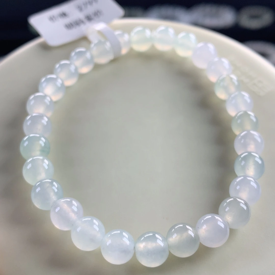 翡翠未镶嵌手链卡6.5