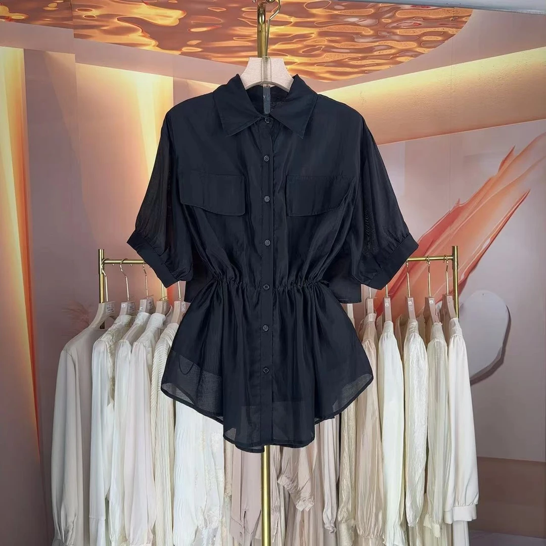 【RG517】2025年新款休闲风·时尚气质百搭减龄收腰显瘦新款女装小衫