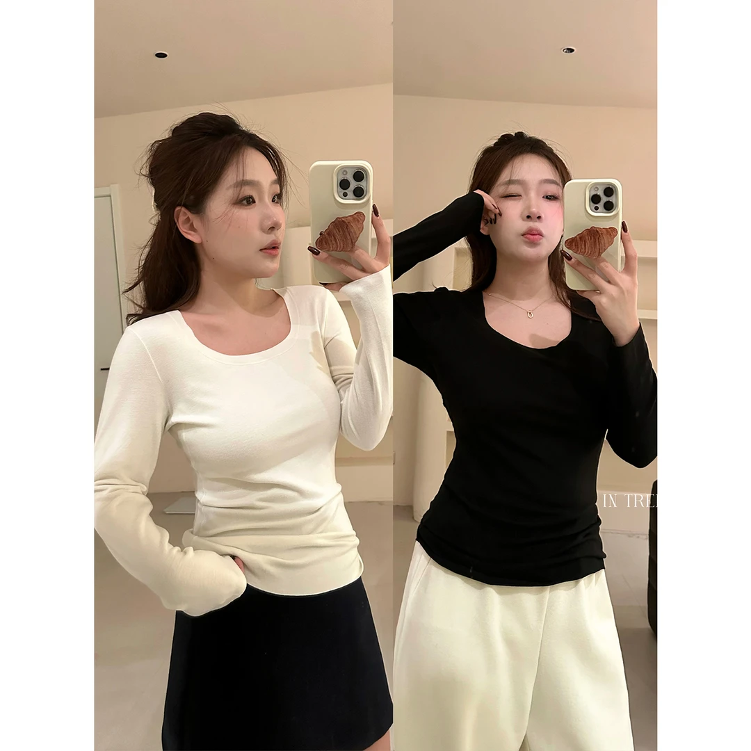 张桶桶QC【亲肤衣】打底上衣内搭保暖柔软百搭韩系 ZX001805