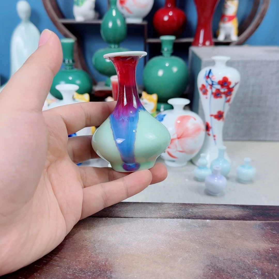 陶瓷手工小花器摆件
