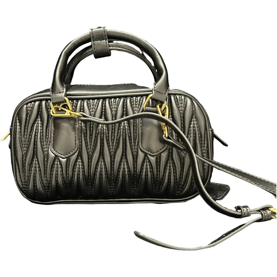 COCO DICV2025新款高端定制时尚女包 褶皱球 黑棕紫色 80082霄