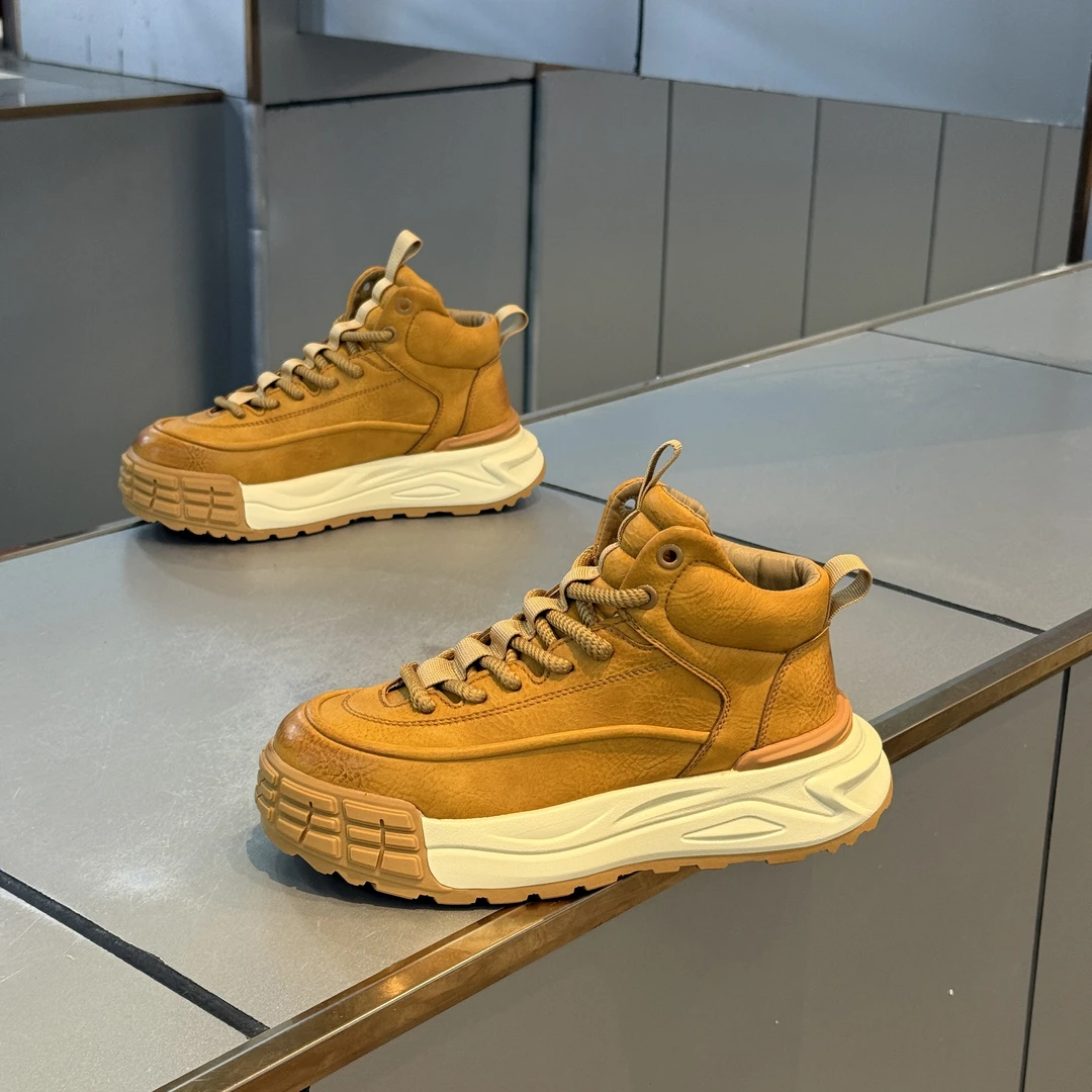 秋冬季新款加绒休闲百搭男士复古潮流鞋