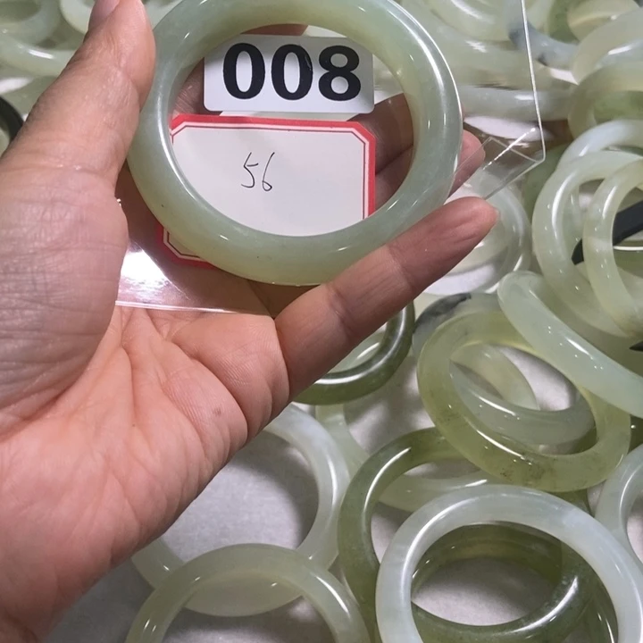 蛇纹石玉未镶嵌岫玉圆镯