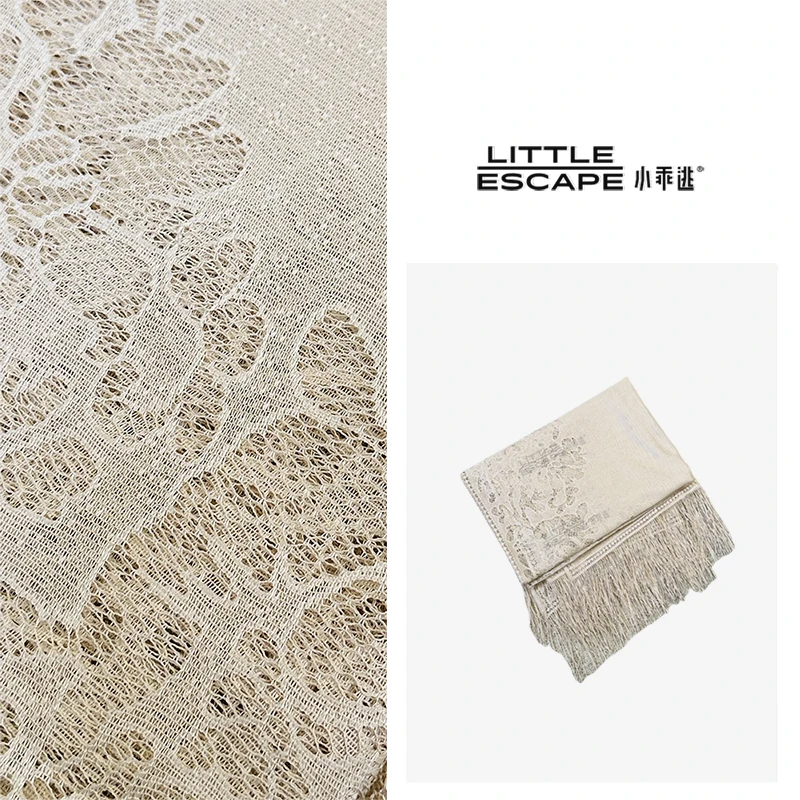 小乖逃X后背V领时尚风杏色披肩250728