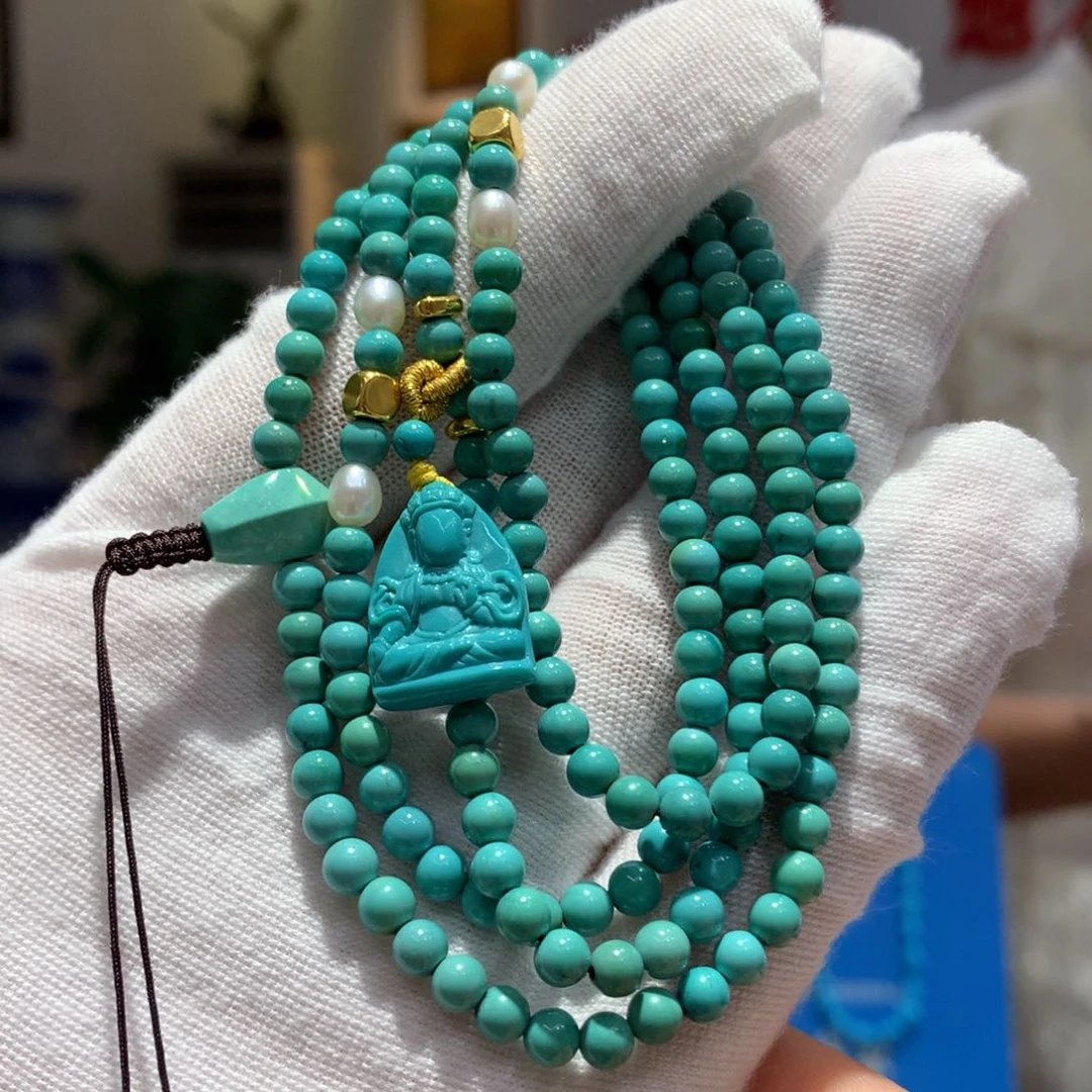 绿松石未镶嵌长链