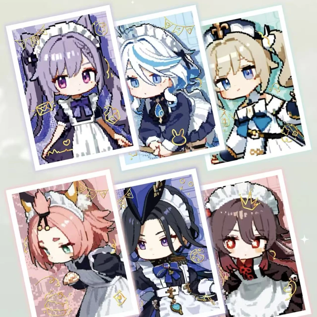 撕撕【元素反应】叠圆神国产同人二创纸质卡牌盲盒收藏集卡（代拆）