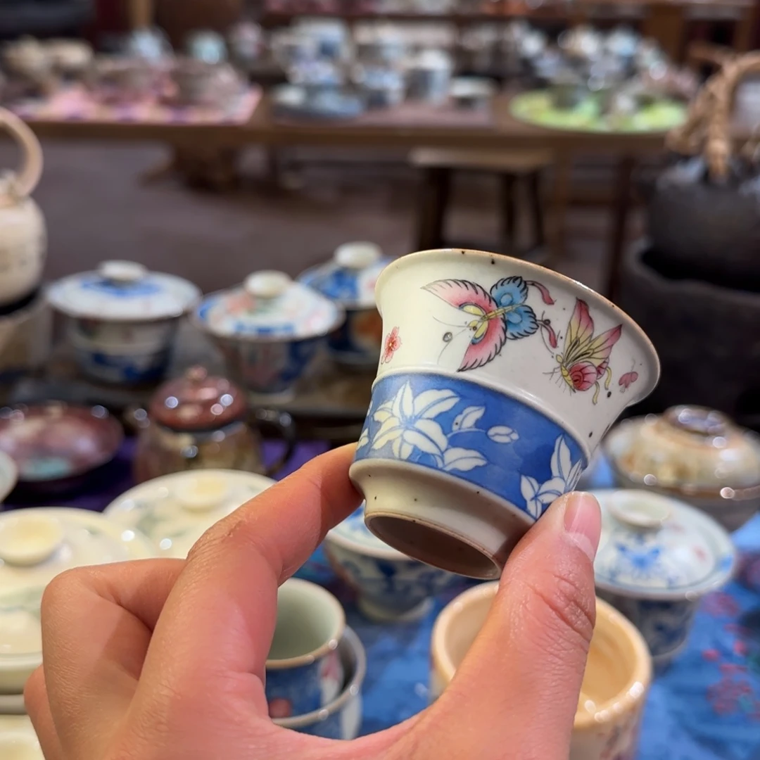 三***蛰瓷片景德镇手作器皿了