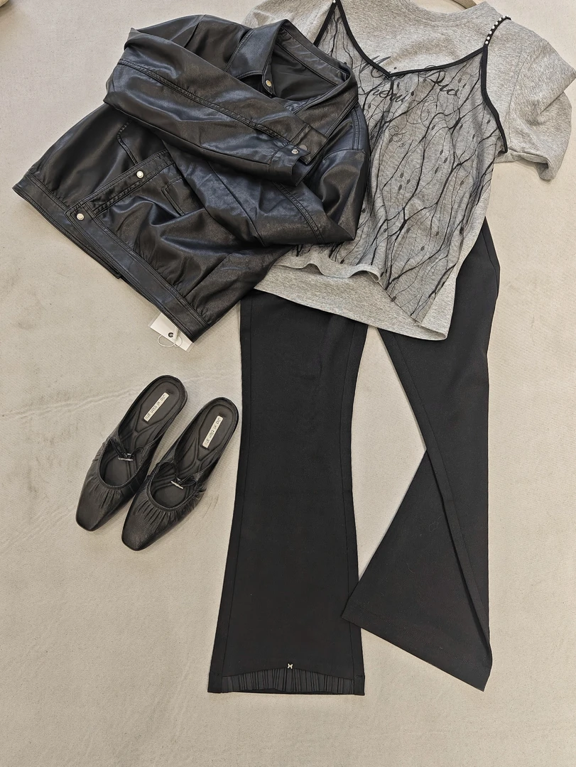 女式春季花边维纳裤