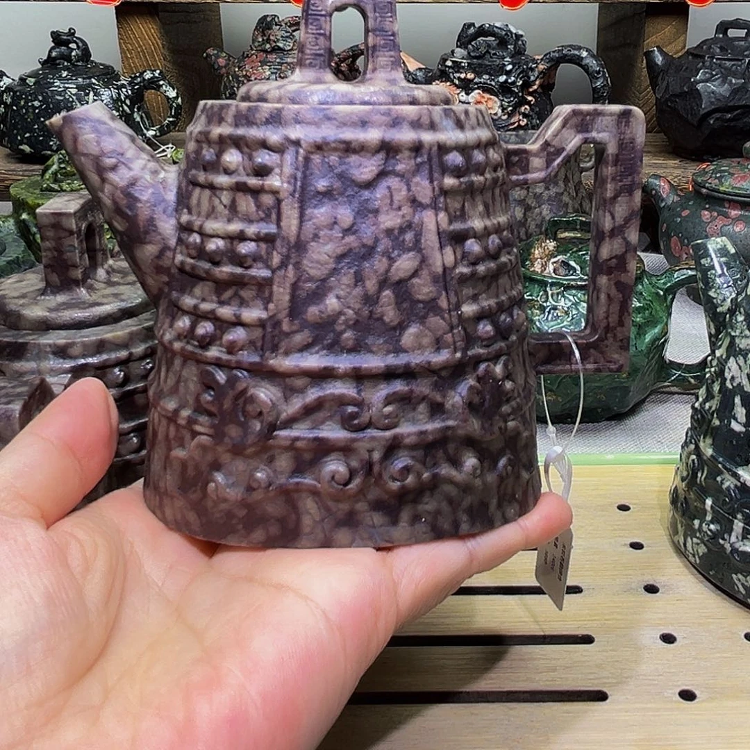 小***y石材米粒石编钟壶有纹