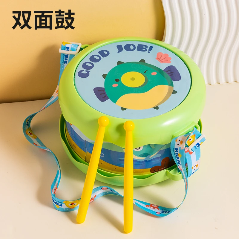婴儿玩具音乐拍拍鼓6-12个月8女宝宝早教益智手拍鼓0-3岁打鼓儿童