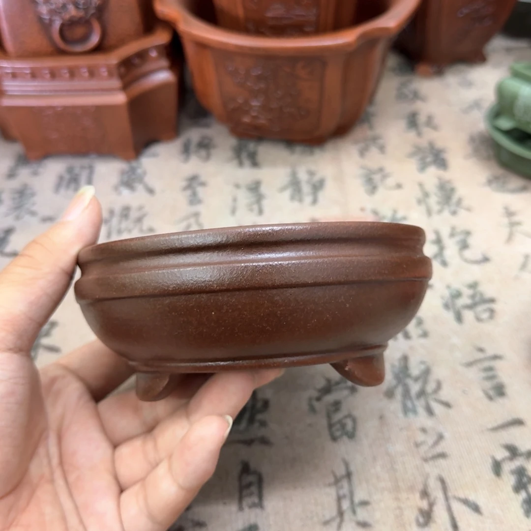 紫砂花盆11x4内经紫砂花盆