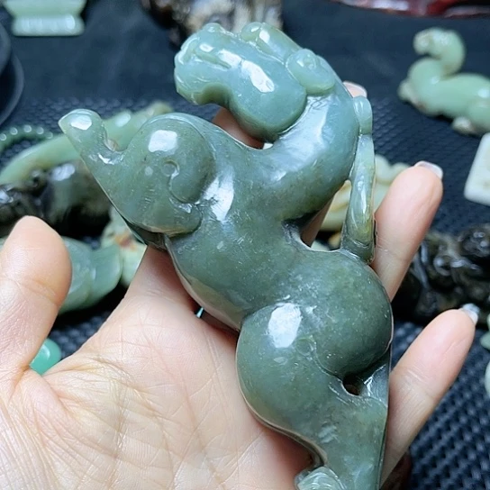 白玉菩提吊坠摆件