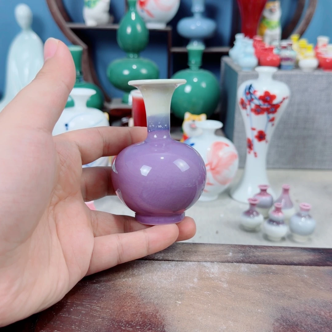 陶瓷手工小花器摆件