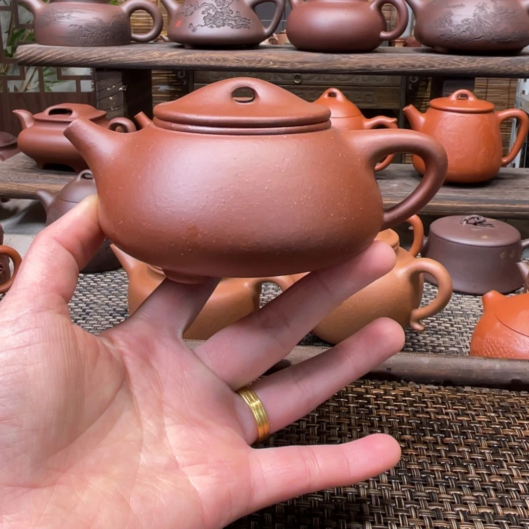 紫砂茶壶宜兴原矿紫砂手工制220全