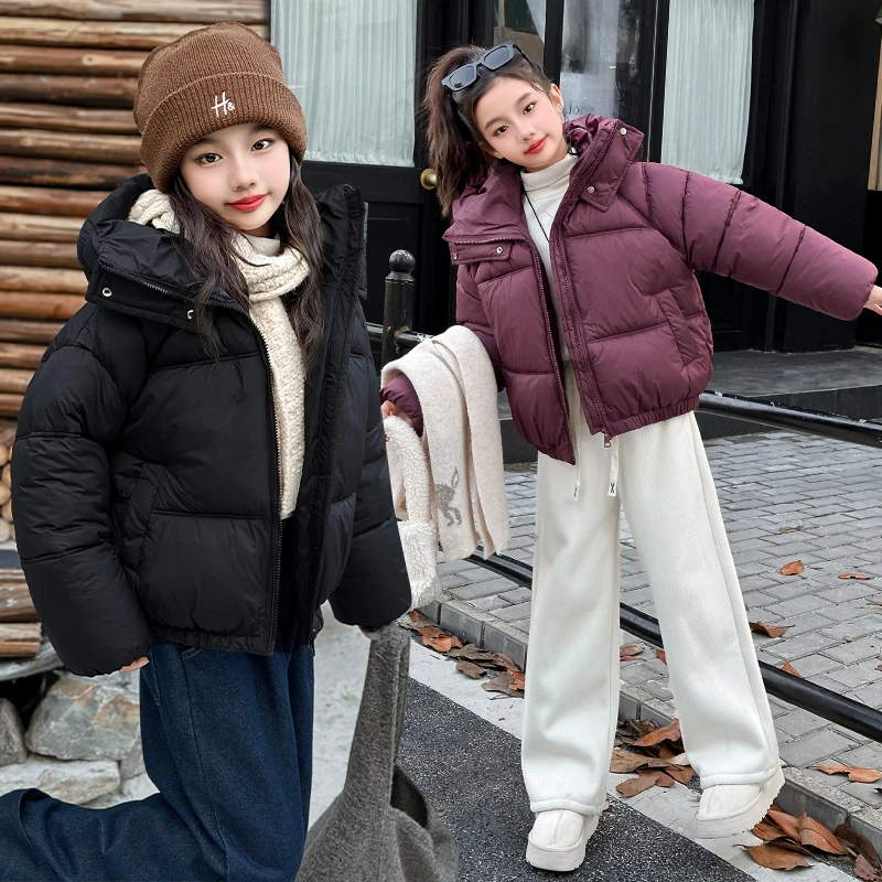 女童棉服2025新款爆款洋气中大童加厚棉衣外套冬装小女孩棉袄保暖