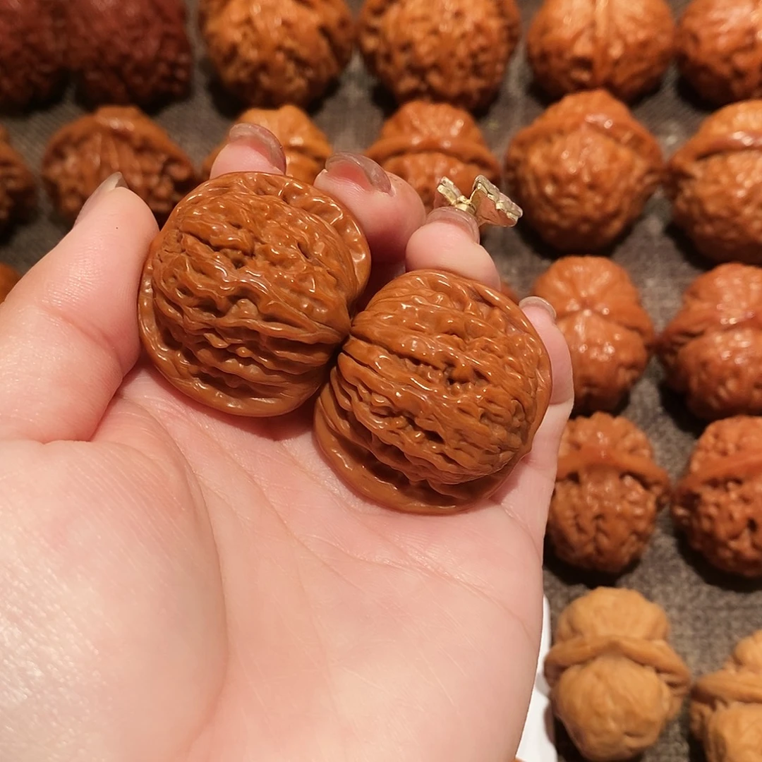 文玩核桃吊坠35四座楼0810