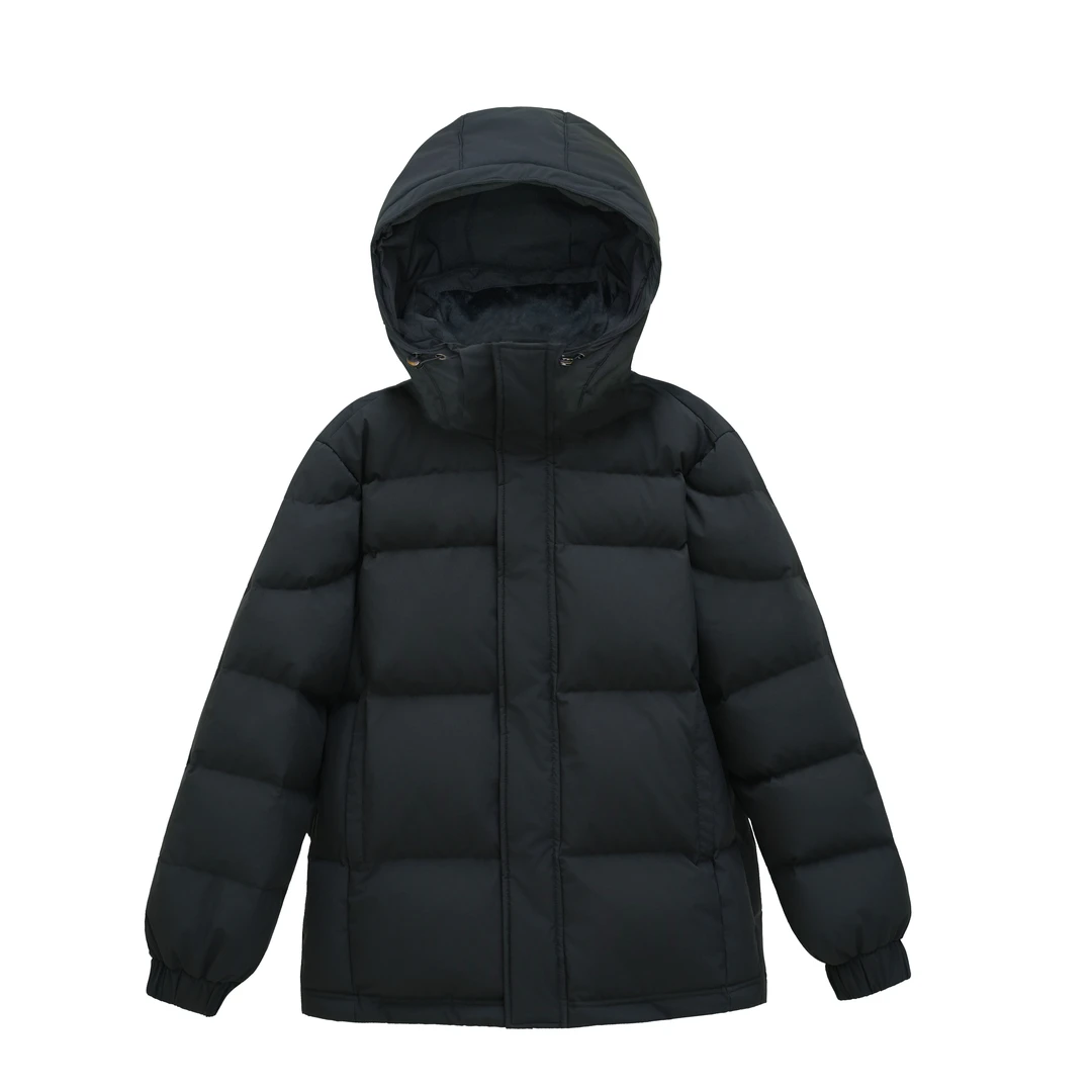 中戏羽绒服短款2025冬季新款白鸭绒加厚连帽情侣学生小个子外套a