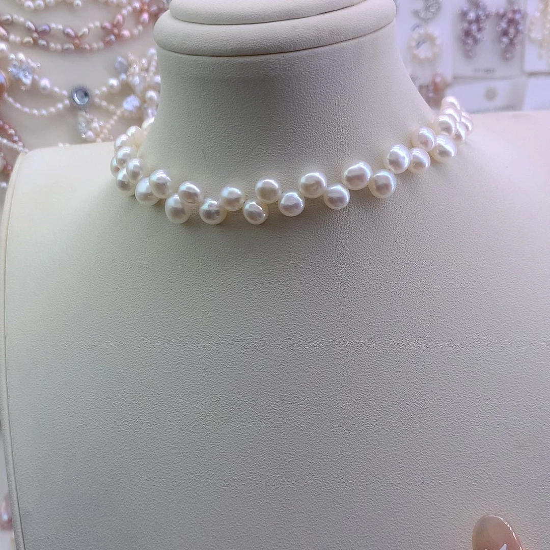 晓***！耳环淡水珍珠未镶嵌