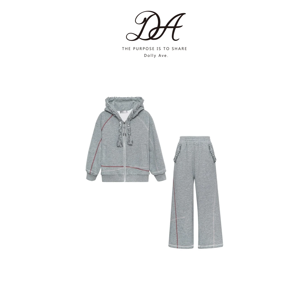 【现货】Dolly Ave「黑标系列」优可丝羊毛混纺银狐绒手工辫秋冬套装