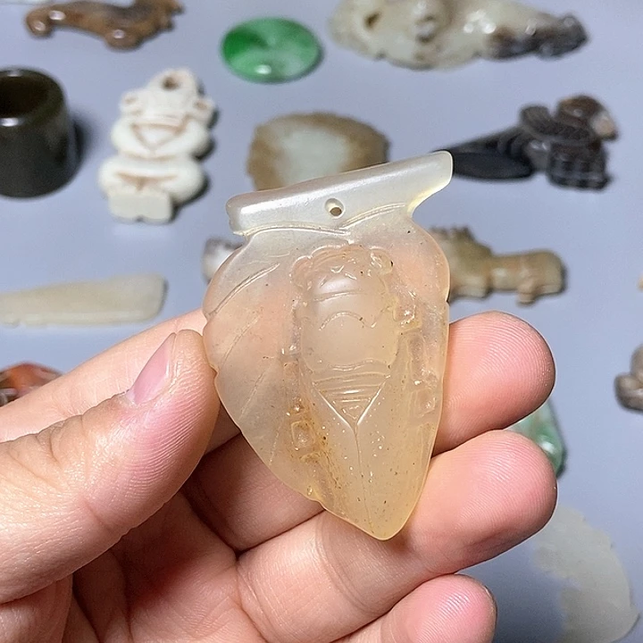 和田玉未镶嵌颈饰56