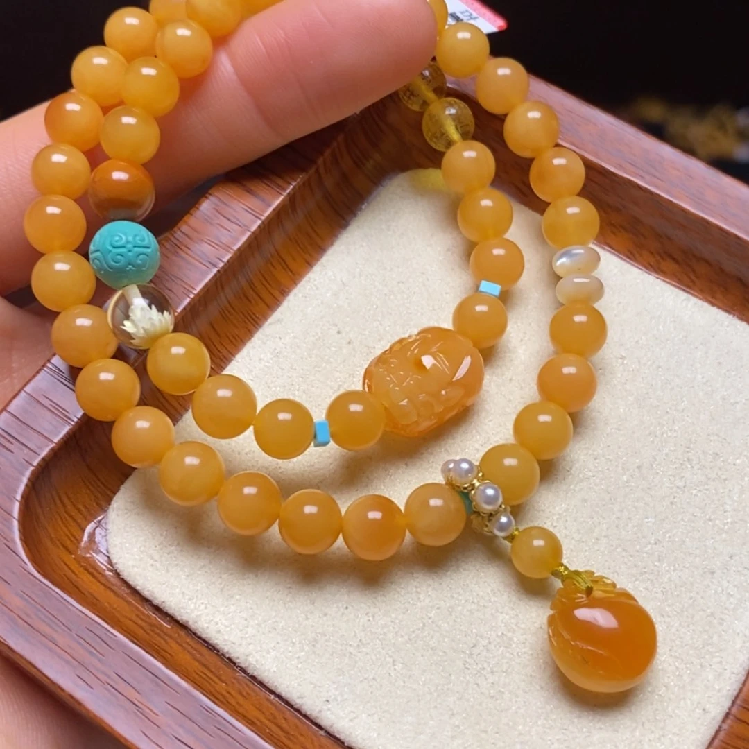 【闪购商品】蜜蜡手链未镶嵌手串