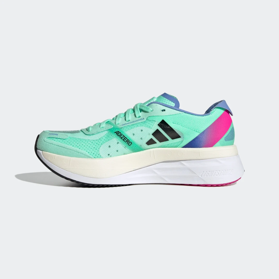 Adidas/阿迪达斯 Adizero Boston11 女子减震透气跑步鞋 HQ3696