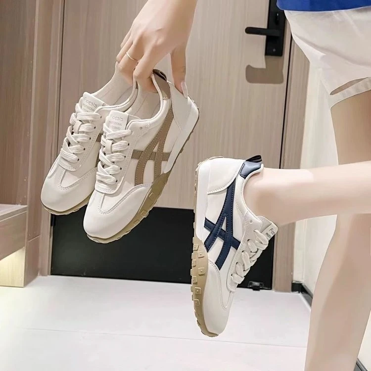 德训鞋软底轻便2025春夏季透气舒适时尚百搭练车跑步平底休闲女鞋