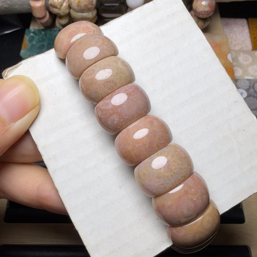 硅化玉未镶嵌保真红粉，可盘