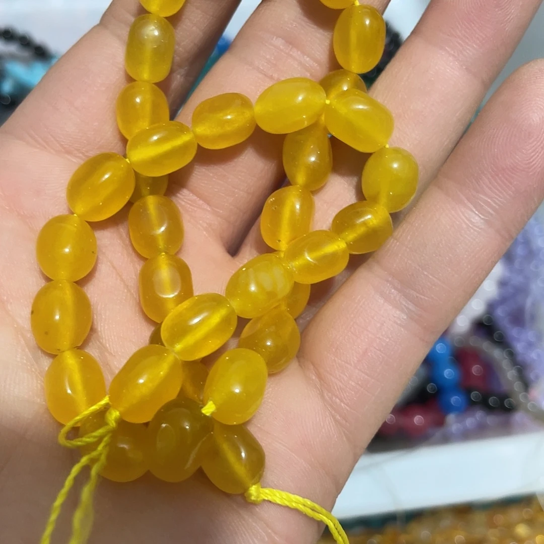 玛瑙/玉髓合金珠宝半成品黄玉卡8随行