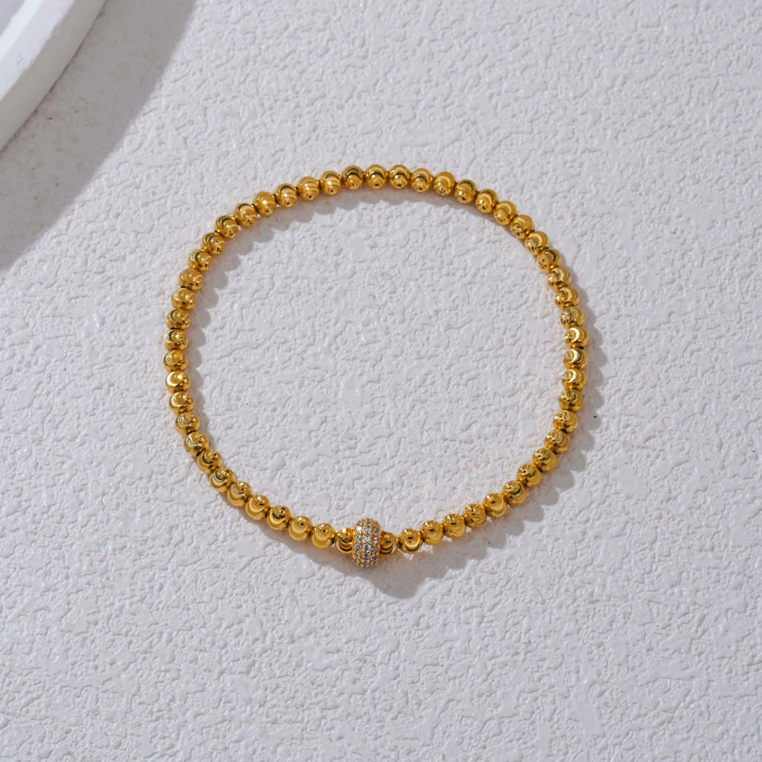 925银手链 【璀璨流星·金】锆石手链925（多样性发其一）