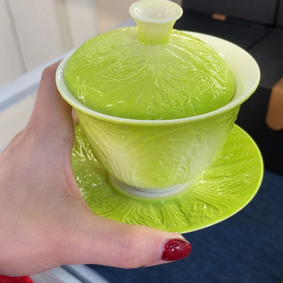 陶景德陶瓷盖碗茶具