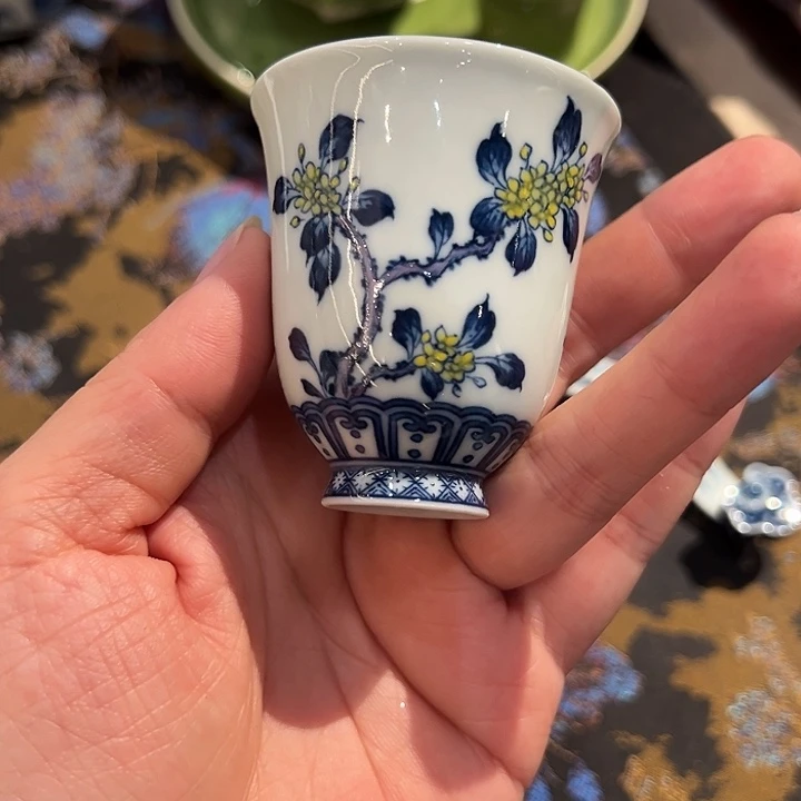 杏**雨钟家窑斗彩孤品杯杯