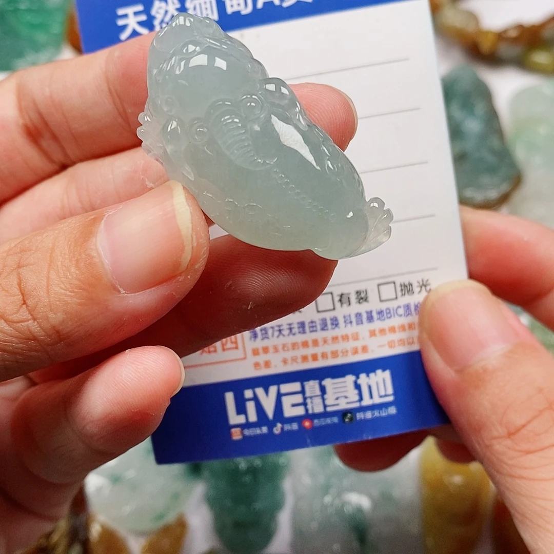 翡翠未镶嵌颈饰金蟾